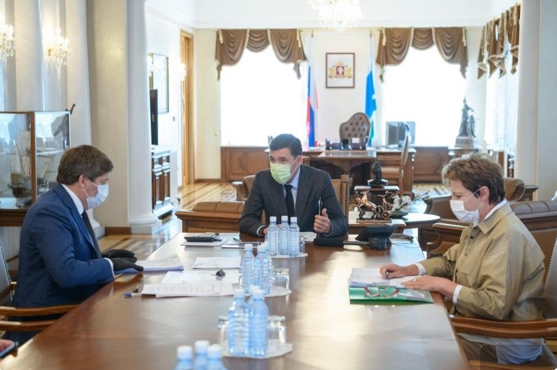 Глава Ирбита Николай Юдин встретился с губернатором Свердловской области Евгением Куйвашевым