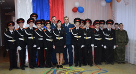 Сотрудники СИЗО-2 г. Ирбит приняли присягу у кадетов подшефной школы №5