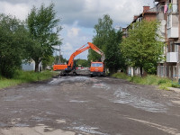 ремонт дороги по улице Александра Матросова