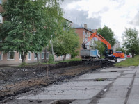 ремонт дороги по улице Александра Матросова