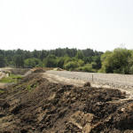 Работы по ремонту моста в деревне Молокова