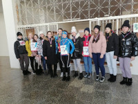 лыжная эстафета среди девушек и юношей в рамках Спартакиады учебных заведений Ирбита