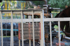 Выгорание остатков газа из подземного резервуара. 13.05.2021 г. Ирбит, ул. Советская, 59
