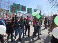  Молодежная радиостанция RK9CYA на Первомайской демонстрации
