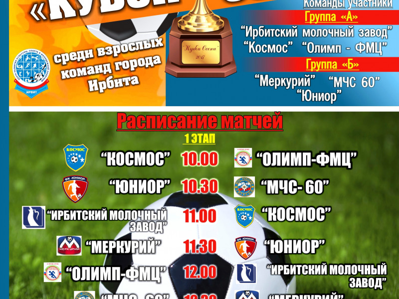 «Кубок Осени» по футболу среди взрослых команд города Ирбита