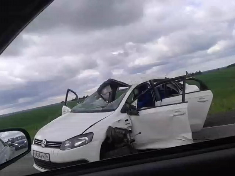 Авария 08.07.2017 на трассе у деревни Шмакова
