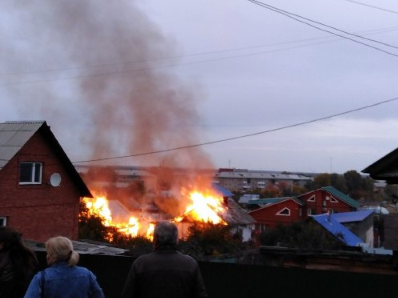 Пожар 19.09.2018 г. в доме на улице Чкалова